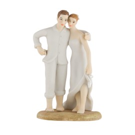 Weddingstar Beach Bride And Groom Figurine Porcelain Cake Topper