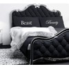 60 Second Makeover Limited Beauty and The Beast Black Pillowcase