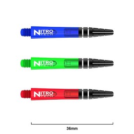 Nitro Tech Dart Shafts Multi-Pack for Professional and Home Use - Color: Multi-Color, Length: Short
