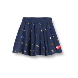 FILA Girls' Lance AOP Skirt, Medieval Blue Comic Friends Aop