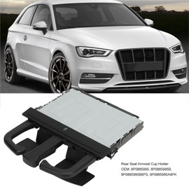 Car Back Seat Cup Holder, Rear Seat Armrest Beverage Cup Holder, Auto Couch Cup Holder Tray, Car Cup Holder for A3 A4 A5 A6 Q5 Q7, RABBIT CC, SUPERB 2008 to 2014