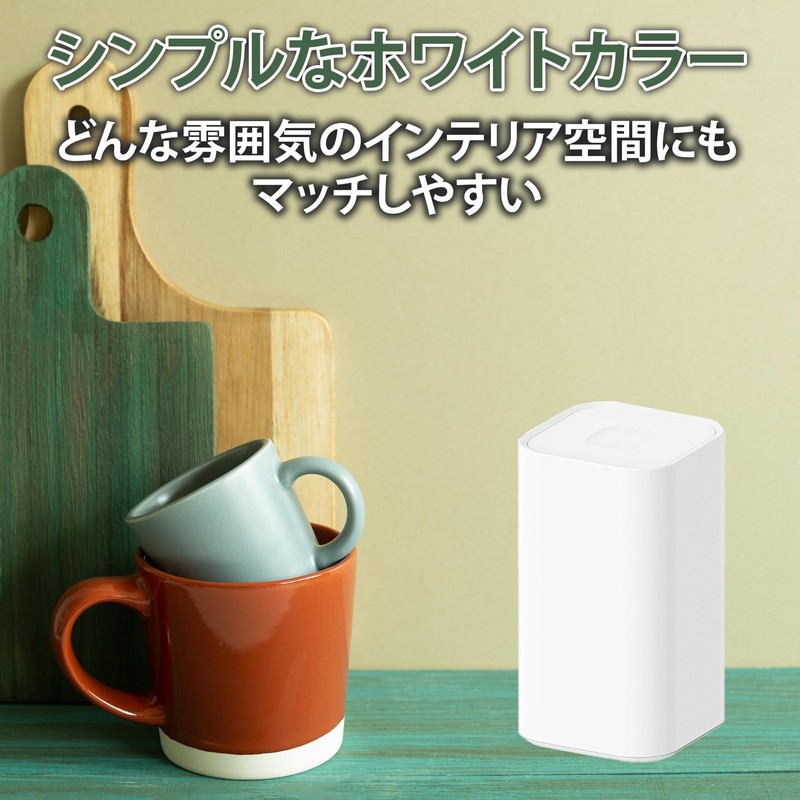 Felimoa Toothpick Case, One-Touch Cotton Swab Holder, Press Type, Tabletop,