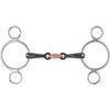 Shires Sweet Iron Three Ring Gag With Lozenge Bit 6"