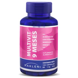 Prenatal Multivit Maklen Meses Multivitaminico Completo Ácido Fólico Omega Suplemento Integral Embarazo Apoyo Nutricional 120 Softgels 300