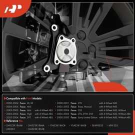 A-Premium 2 x Front Suspension Steering Knuckle with Bearing Compatible with Ford Focus 2000 2001 2002 2003 2004