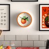JONES CLOCKS® Fruit Wall Clock | Small Modern Round Clock