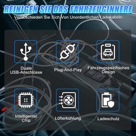 WODHMIEY 15 W Wireless Charger, Protection Against Surge, Automatic Power Off When Full Charge, Works with All Qi-Enabled Devices, Suitable for