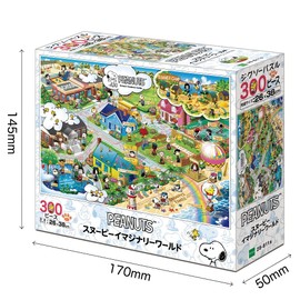 Epoch 300 Piece Jigsaw Puzzle, Snoopy Imaginary World, 10.2 x 15.0 inches (26 x 38 cm)