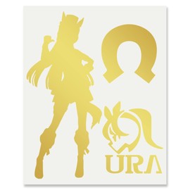 Only the pattern is left sticker S "gold ship game clothes" gold 4.4 oz (126 g)