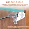 Cutetool (50 Pack) U 10136 Plastic Cabinet Shelf Pegs 1/4