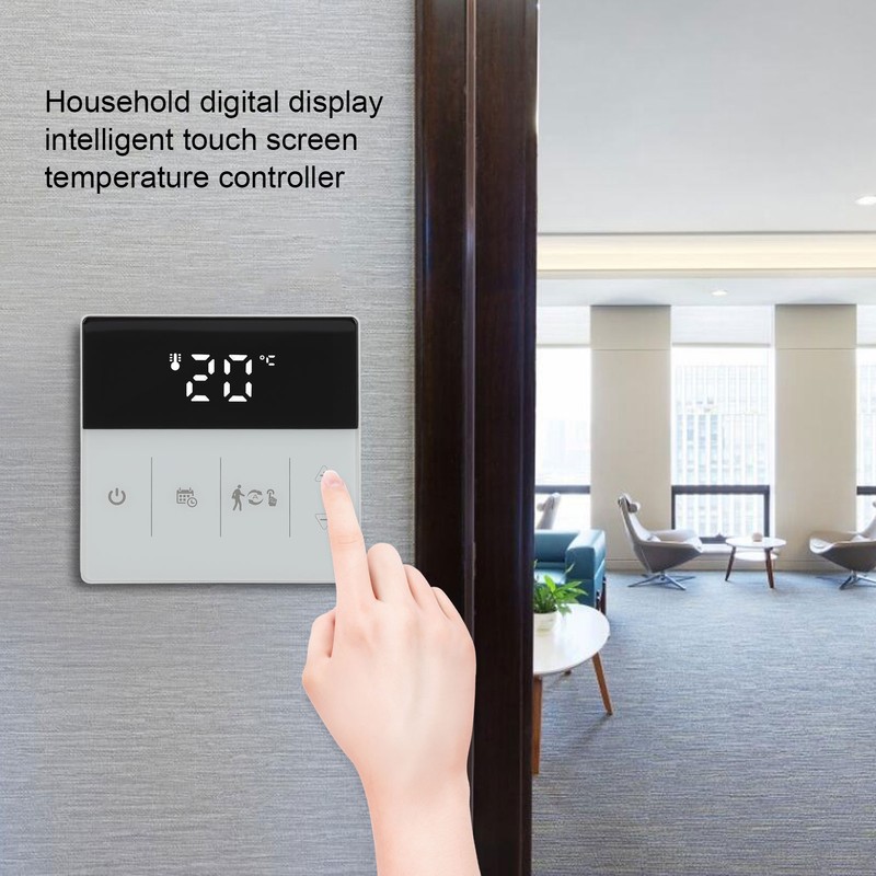 WIFI Thermostat Digital Touch Screen Phone APP Voice Control Smart