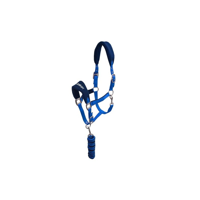 John Whitaker Unisex Club Headcollar and Lead Rope Set Royal