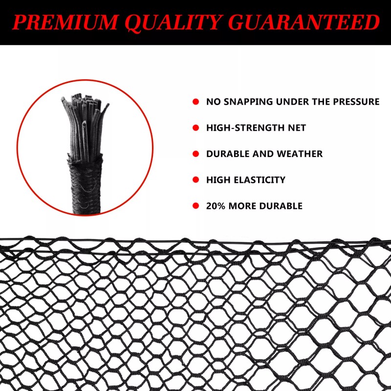 QUAYUB Rear Trunk Envelope Mesh Organizer Cargo Net for INFINITI