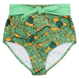 SwimZip Women's High Waisted Swim Bottoms with UPF 50+ Sun Protection