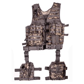 Shooters Gate Tactical MOLLE 10 Piece Deluxe Modular Web Vest - ACU