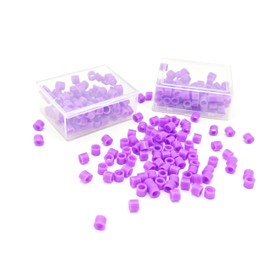 Misemiko Dental Instrument Code Rings (500 Pack) C Medical Grade Silicone, 4x6x5mm C Autoclavable Silicone 135C/275F, Dental Color-Coding Bands for Dental & Medical Tools (Purple)