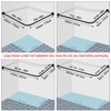 SIKAIQI Stretchable 304 Stainless L Shaped Bathroom Bathtub Corner Shower