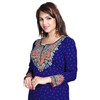 Maple Clothing Túnica india con estampado Kurti para mujer, Azul