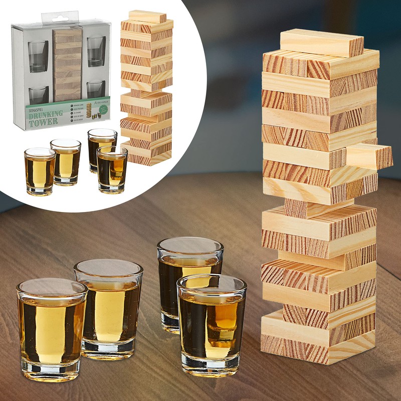Drunk Tower Drinking Game 16.5 cm