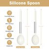 TeamFar Silicone Spoons, 2 Pcs Large Nonstick Kitchen Spoons, Heatproof