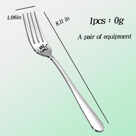 Couples Anniversary Wedding Gifts for Bride Groom Couple Engagement Gifts for Him Her Couple Fork Mr and Mrs Gifts for Husband Wife Birthday Christmas Gifts for Boyfriend Girlfriend Gift Forks 2pcs