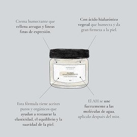 Remedios del Bosque Crema Regeneradora con Ácido hialurónico BIO 50 Gramos, Hidrata y Humecta Intensa y Profundamente.
