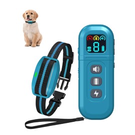 MAISOIE Ultra-Small Dog Shock Collar for 5-15 Pound Small Dogs - 1900Ft Range, Dog Training Collar With Remote Control,3 Training Modes Beep,Vibration,Safe Shock, Waterproof Rechargeable E-Collar (Blue-B-002)