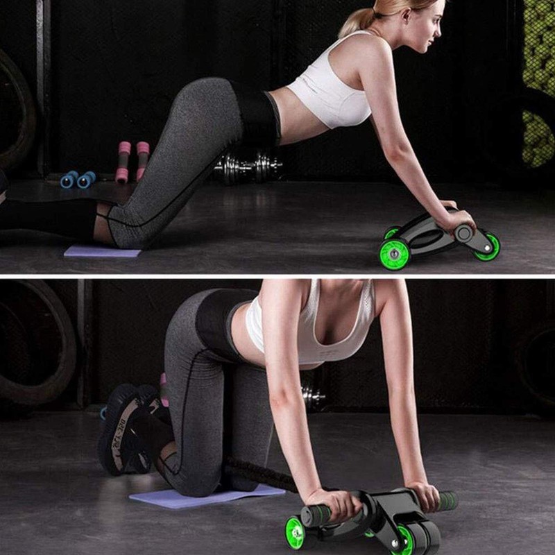 Ab Roller Coaster Abdominal Wheel Gym Equipment Sit-up Assistant Four