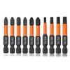 Saipor 10pcs Magnetic Phillips PoziDriv Torx Screwdriver Bit Set, 50mm/2"