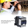 25A Power Contactor Normally Open Electric AC Contactor Silver Alloy