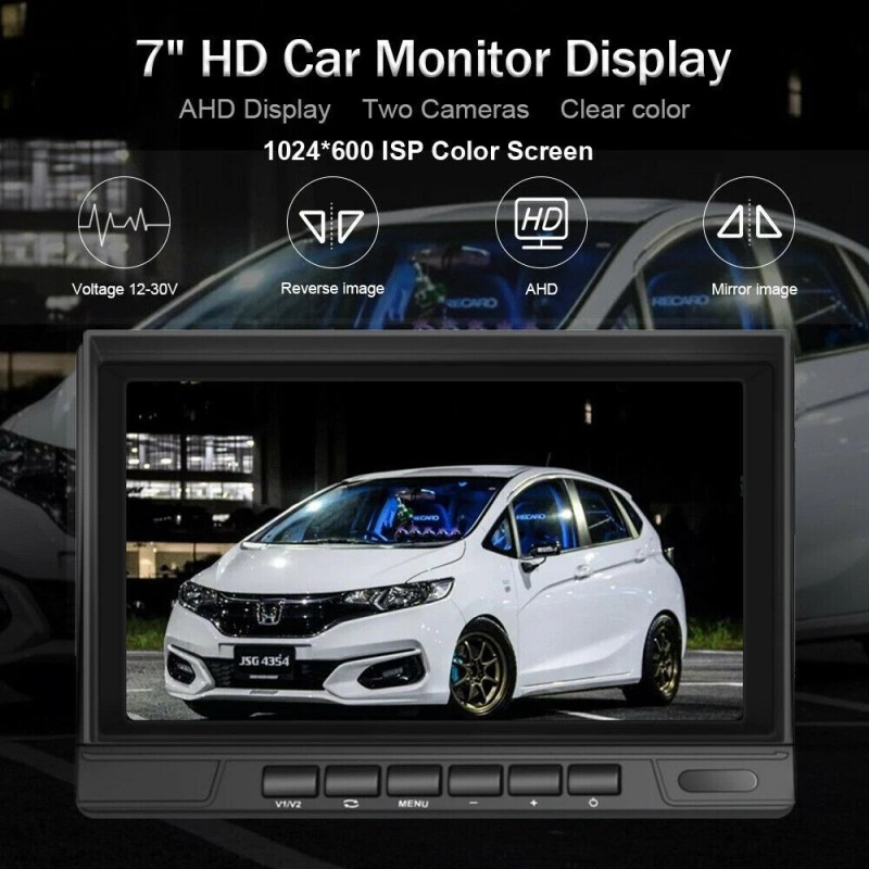 iPoster 7" Split 2 Screen DVR Monitor BSD 2x Metal