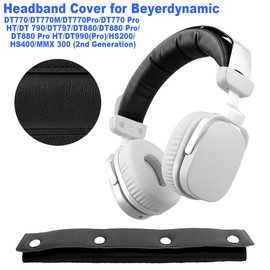 Clanmou Replacement Headphone Headband Cover for Beyerdynamic DT770/DT770M/DT770Pro/DT770 Pro HT/DT 790/DT797/DT880/DT880 Pro/DT880 Pro HT/DT990(Pro)/HS200/HS400/MMX 300 (2nd Generation)