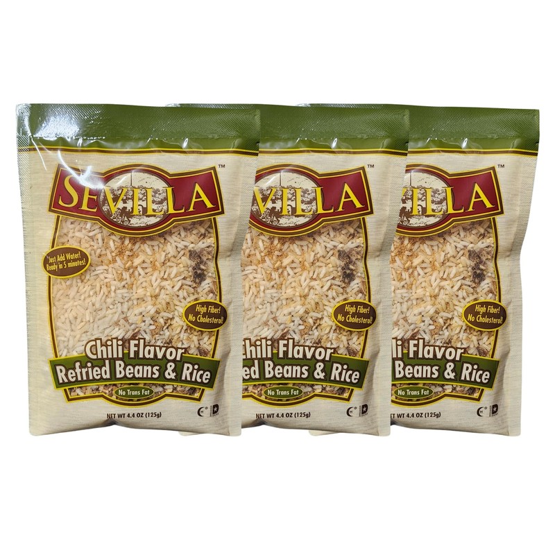 Refried Beans & Rice (3 Pack, Chili Flavor)