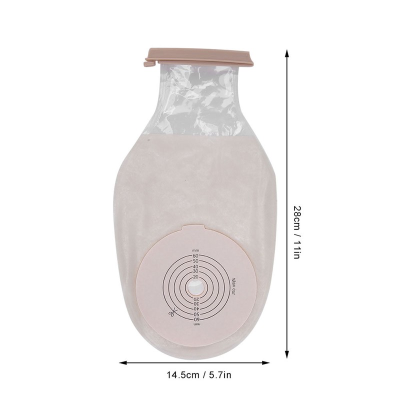 10pcs OnePiece Silicone Colostomy Bag SkinFriendly Ostomy Bag Pouch for