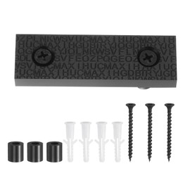 uxcell Floating House Number, 8 Inch Black Modern Address Number ABS Digital Dash with Mounting Hardware for House, Door, Farm House, Street