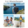 TOURIT Rolling Cooler Backpack: Leakproof Waterproof Insulated 36 Cans Beach