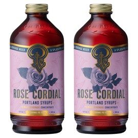 Portland Syrups Rose Cordial Syrup (16 oz) (12 Fl Oz (Pack of 2))