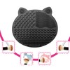 [2-Pack] Makeup Brush Cleaning Mat, Cute Cat Ear Design Silicone
