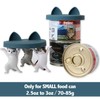 OHMO 3 Pack Small Cat Food Can Lids, Silicone Pet