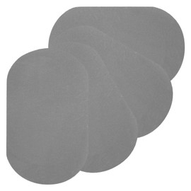 PATIKIL Iron-on Patches, 4Pcs 7x4 Inch Elbow Knee Velvet Patches Repair Patches Kit for Clothing Pants Shirts Jackets Mending and Decorating, Grey