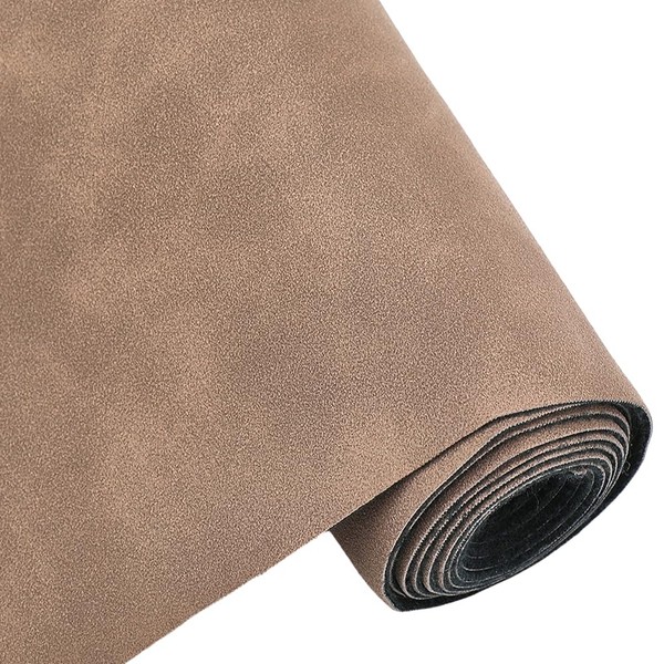 CALFOVERA 53.5 x 11.8 Inch 0.7mm Gray Solid Color PU