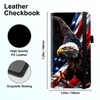 Tudguiloae Checkbook Cover for Women & Men, Leather Checkbook holder
