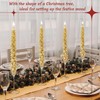 Ceoighe 4 Pcs 10 Inch Christmas Tree Candles, Natural Beeswax