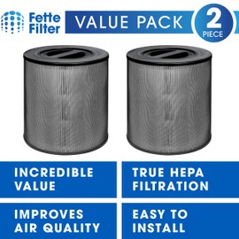 Fette Filter - KF170 Replacement Air Purifier H13 True Hepa Filter Compatible with Kenmore KF170 for 850e Series Air Purifier Model PM1005 with 3-STAGE FILTRATION - Pack of 2