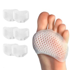 Almohadillas para Pies Amortiguadoras Aliviar el Dolor de Pies para Mujer y Hombre, Plantillas de Bola de Pie Antideslizantes y Reutilizables, Almohadillas Metatarsianas para Zapatos para el Antepié para la Bursitis Por Metatarsalgia