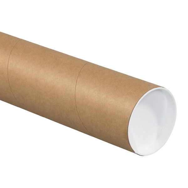 AVIDITI Shipping Tubes 4"L x 36"W, 12-Pack | Heavy Duty Cardboard Mailing Tube for Packing, Shipping and Mailing 436