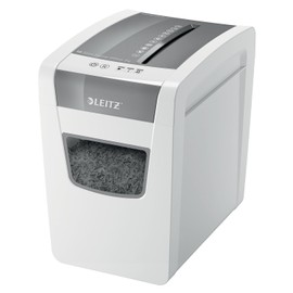 Leitz IQ Paper Shredder, Cross Cut, 10 Sheet, 6 Gallon Bin, P4 Security, Slim, Anti-Jam, Home Office (170004)