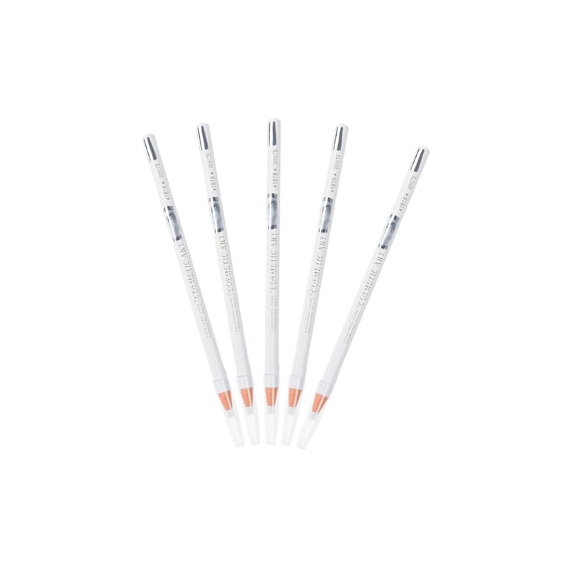 5 Lápices De Cejas Blancos Para Mujer Waterproof Eyebrow Pen