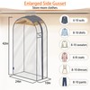 roomtalk Clear Garment Bags for Hanging Clothes 10" Side Gusset,