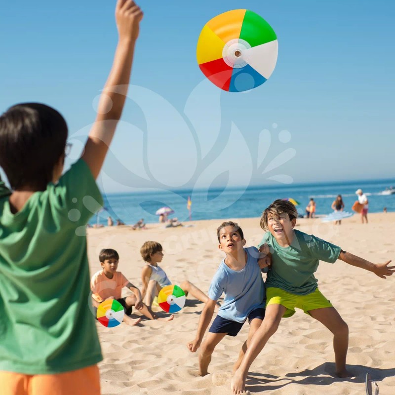 Grupo Carnavallia 3 Pelotas Playera Inflable Colores Alberca Pool Party